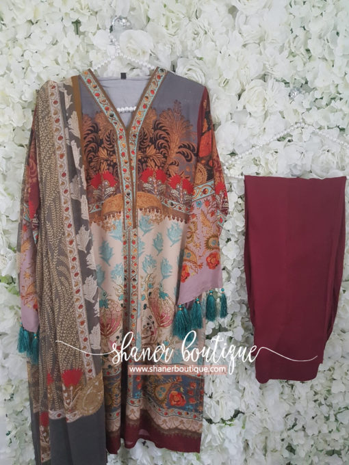 Sana Safinaz Kurta M18W1-14A (ARABESQUE LOOK) - Image 2