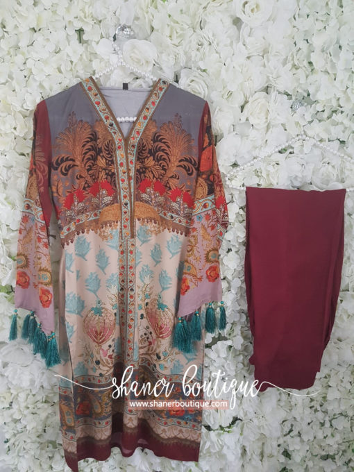 Sana Safinaz Kurta M18W1-14A (ARABESQUE LOOK) - Image 3