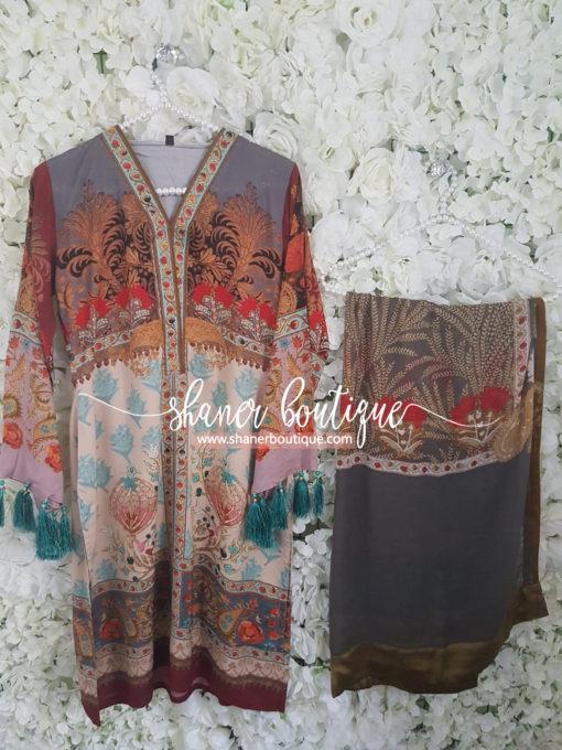 Sana Safinaz Kurta M18W1-14A (ARABESQUE LOOK) - Image 4