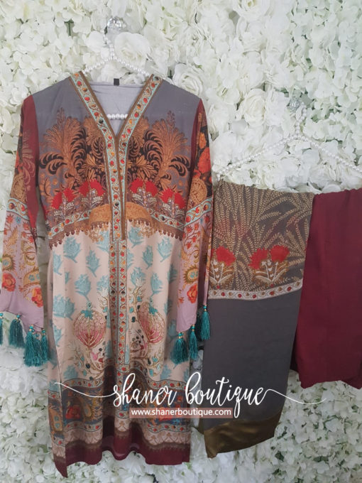 Sana Safinaz Kurta M18W1-14A (ARABESQUE LOOK) - Image 5