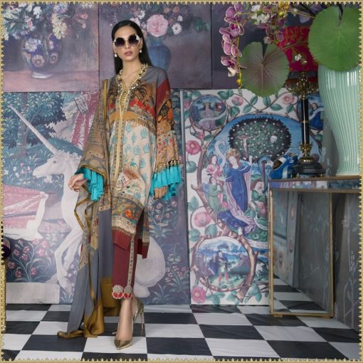 Sana Safinaz Kurta M18W1-14A (ARABESQUE LOOK) - Image 14