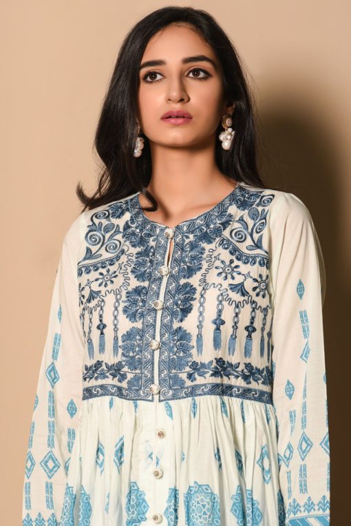 Ethnic Blue frock (ET-CK-35) - Image 8