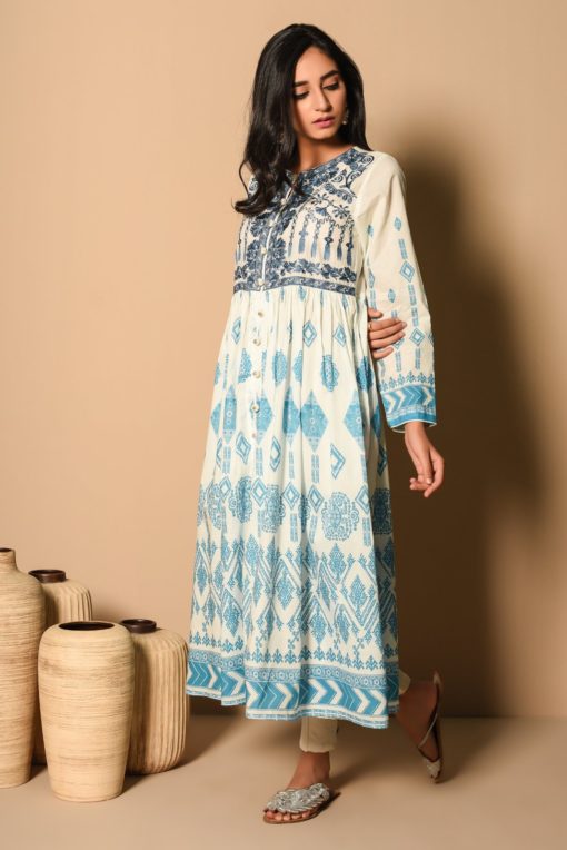 Ethnic Blue frock (ET-CK-35) - Image 9