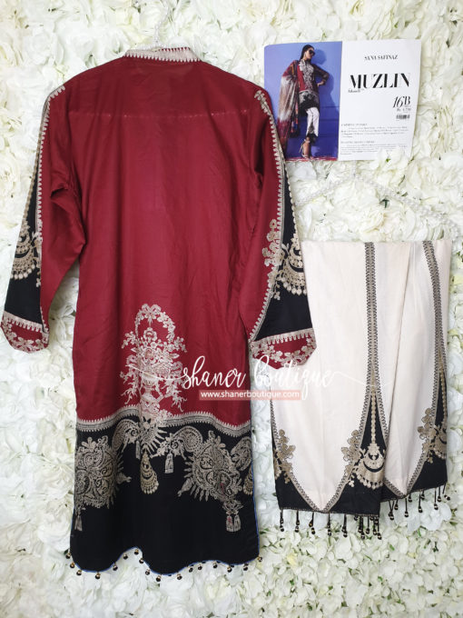 Sana Safinaz 3pc suit (MUZLIN'19 V2 - 16B) - Image 5