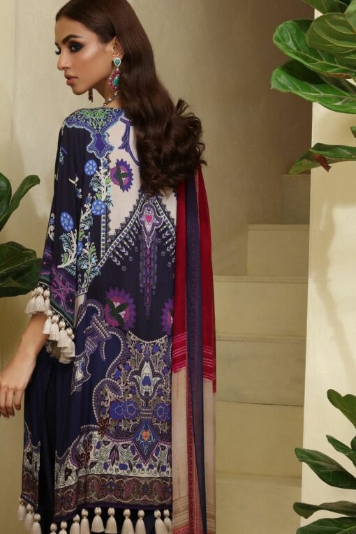 Sana Safinaz 3pc suit (4A Winter Muzlin 19) - Image 2