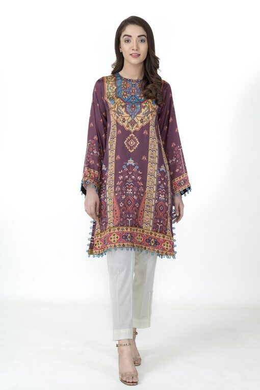 Cross stitch Kurta Vivid Scarlet (CS-K-08)