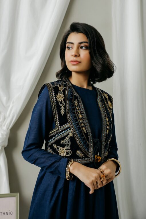 Ethnic Embroidered jacket and frock (ET-CK-62) - Image 4