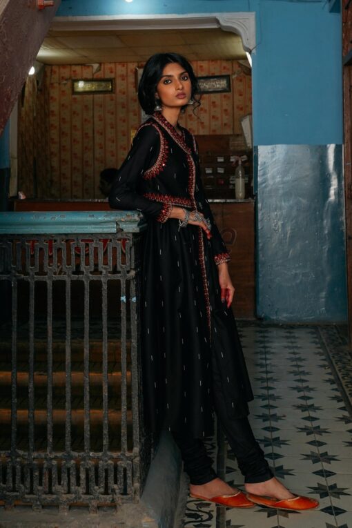 Ethnic Embroidered suit 2pc (ET-CK-63) - Image 2