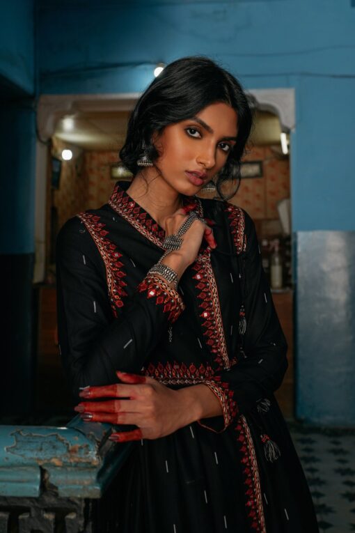 Ethnic Embroidered suit 2pc (ET-CK-63) - Image 3