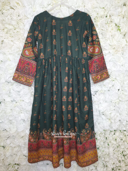 Batik frock 1pc (Dig. Green Stone) - Image 6