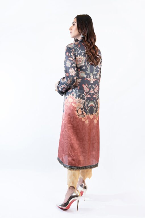 Cross stitch Kurta MUGHAL RUST (CS-K-10) - Image 3