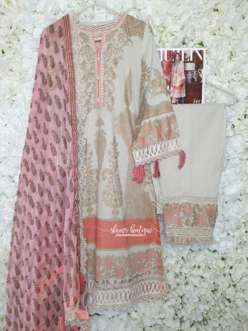 Sana Safinaz 3pc suit (14A Muzlin 21) - Image 6