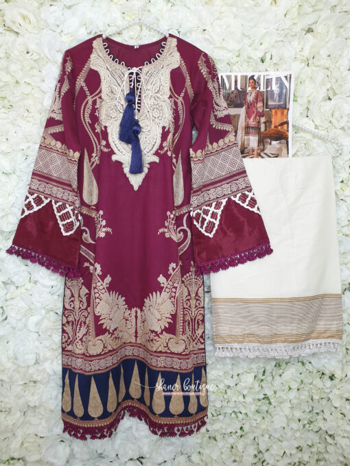 Sana Safinaz 3pc suit (13B Muzlin 21) - Image 7