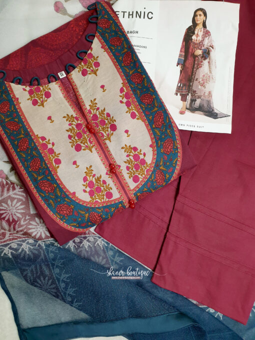 Ethnic 3pc suit BAGH (ET-CK-66) - Image 9