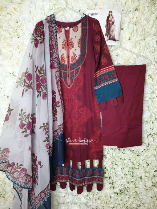 Ethnic 3pc suit BAGH (ET-CK-66) - Image 4