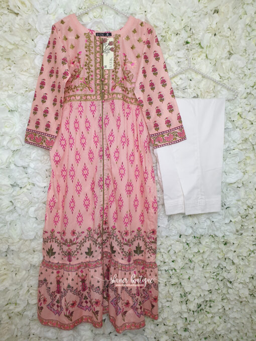 Batik frock and trouser1pc (Dig. Pink Blush 2Pc) - Image 7