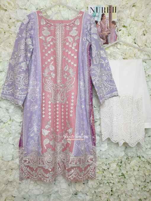 Nureh 3pc suit (Gulabi Sham) - Image 3