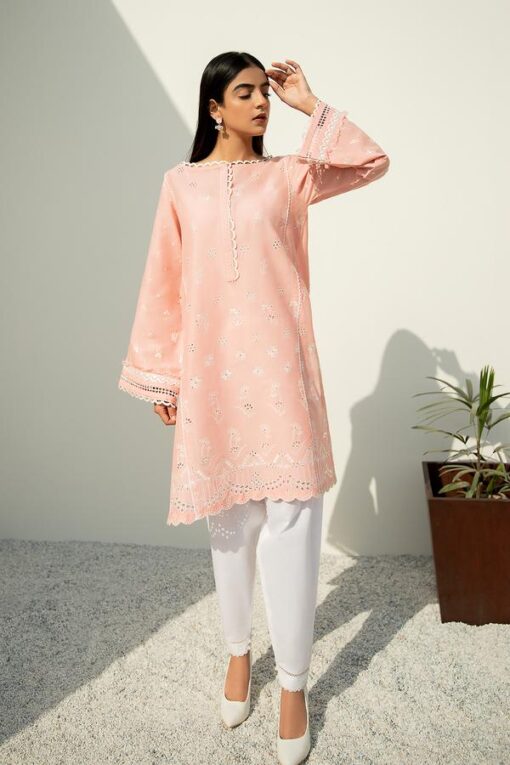 Baroque Kurta (Peach Light)