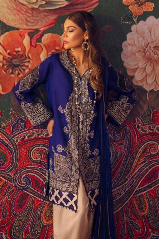 Sana Safinaz 3pc suit (SS Mahay 2021 7B) - Image 4