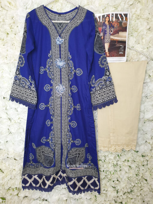 Sana Safinaz 3pc suit (SS Mahay 2021 7B) - Image 8