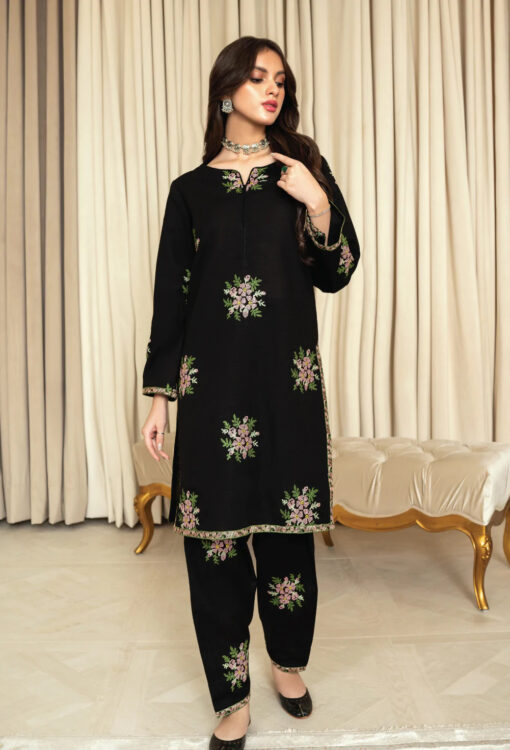 Iznik black 2pc suit (FLORAL MIST) - Image 13