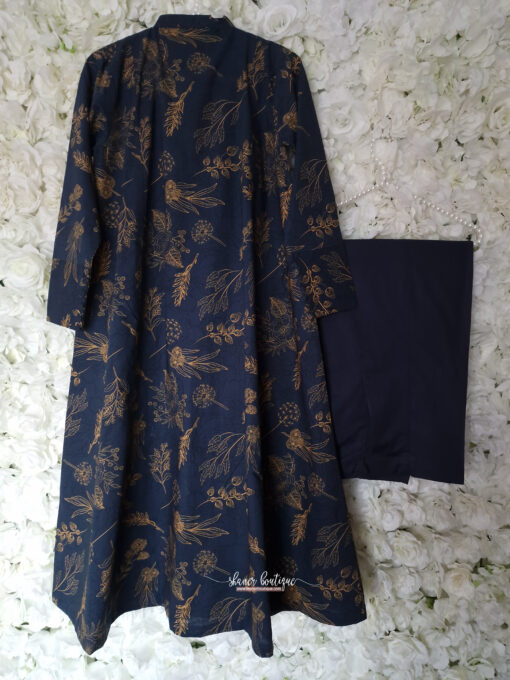 Batik Casual 2pc suit (Midnight blue) - Image 3