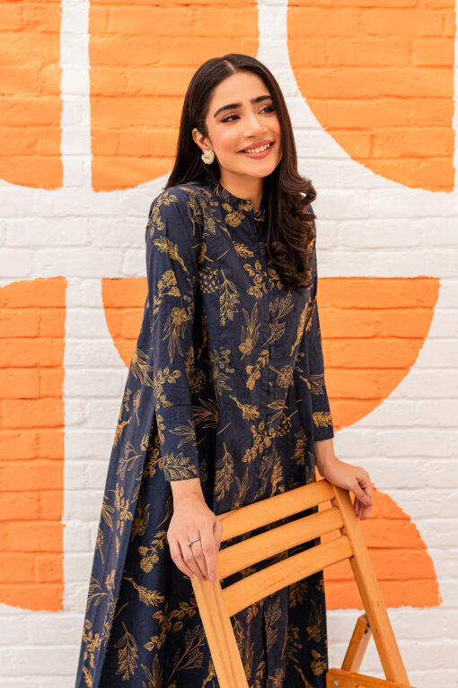 Batik Casual 2pc suit (Midnight blue) - Image 12