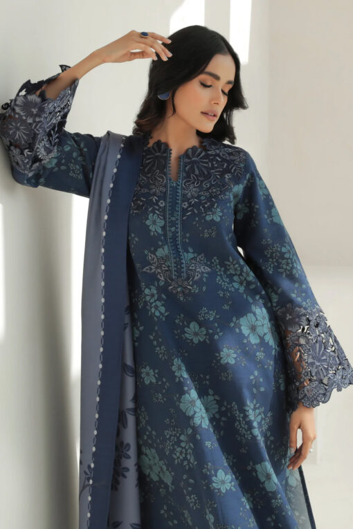 Baroque 3pc khadder blue suit (BA-59) - Image 9