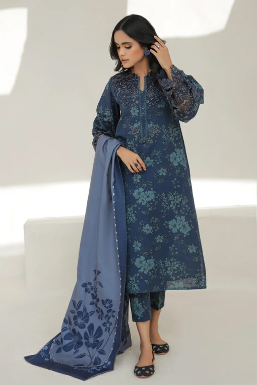 Baroque 3pc khadder blue suit (BA-59)