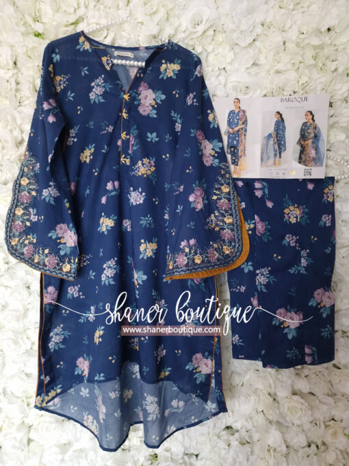 Baroque Blue 3pc suit (BA-63) - Image 3