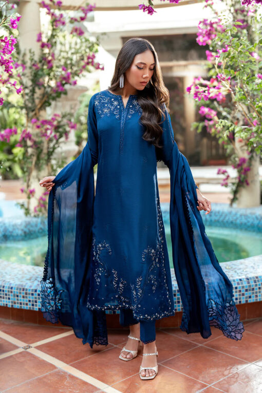 Azure 3pc suit (Regal Cobalt-Blue) - Image 15