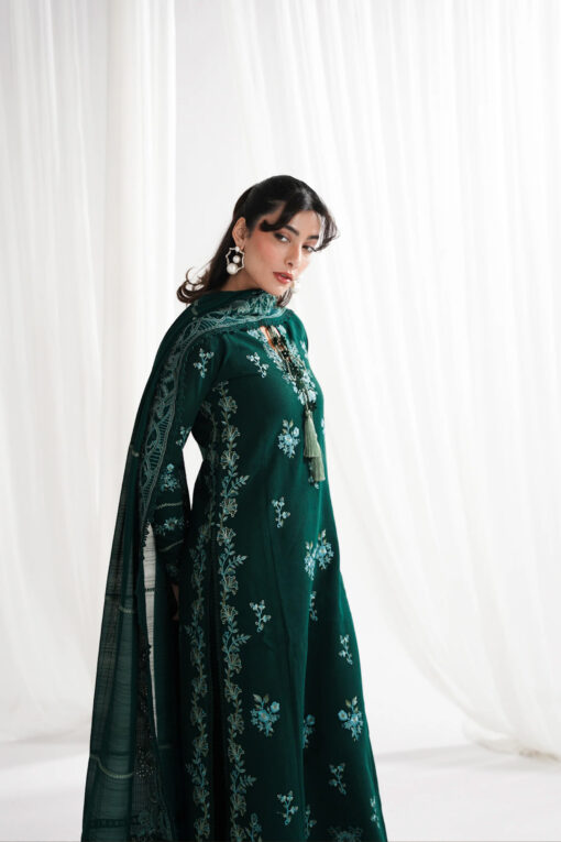 Zaib pret 3pc suit (Emerald Green) - Image 11