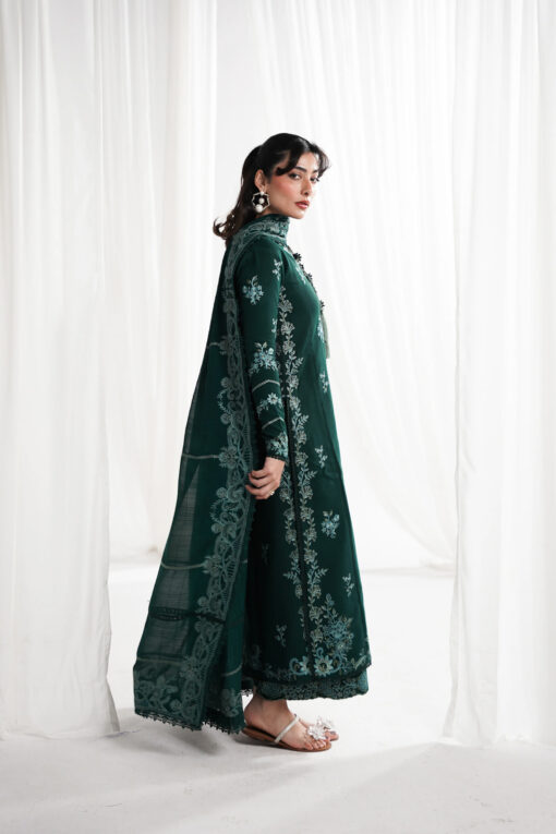 Zaib pret 3pc suit (Emerald Green) - Image 12