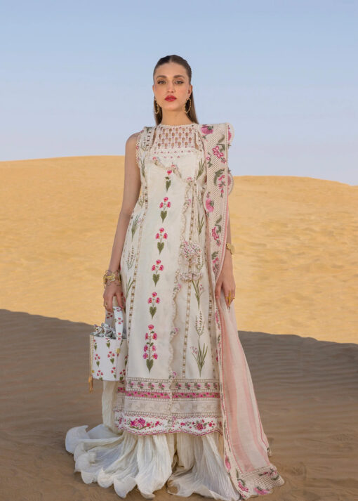 Crimson Luxury lawn 3pc suit Once Upon A Flower - D9 B (CR-12)