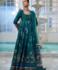 Sobia Nazir 3pc GREEN suit LUXURY LAWN (10B)