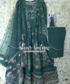 Alternative view of Sobia Nazir 3pc GREEN suit LUXURY LAWN (10B)