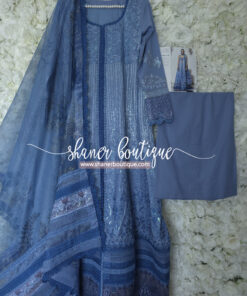 Alternative view of Sobia Nazir 3pc BLUE suit LUXURY LAWN (6B)